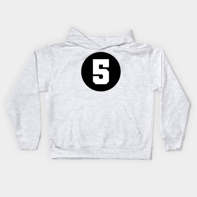 Number Five - 5 Kids Hoodie by SPAZE